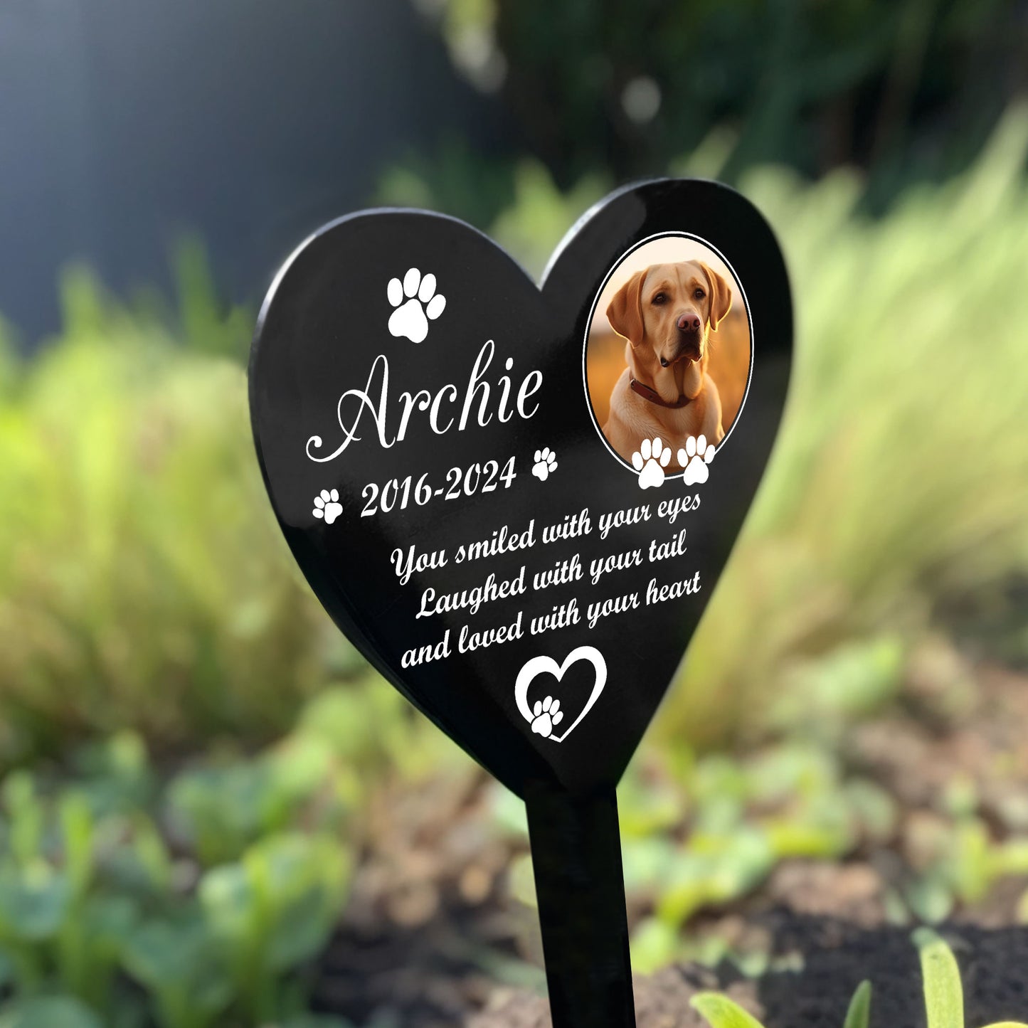 Dog Memorial Stake Personalised Dog Memorial Gifts Graveside