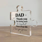 Gifts for Dad For Fathers Day Puzzle Acrylic Plaque Dad Gifts