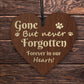 Pet Memorial Wooden Hanging Heart Dog Memorial Decoration