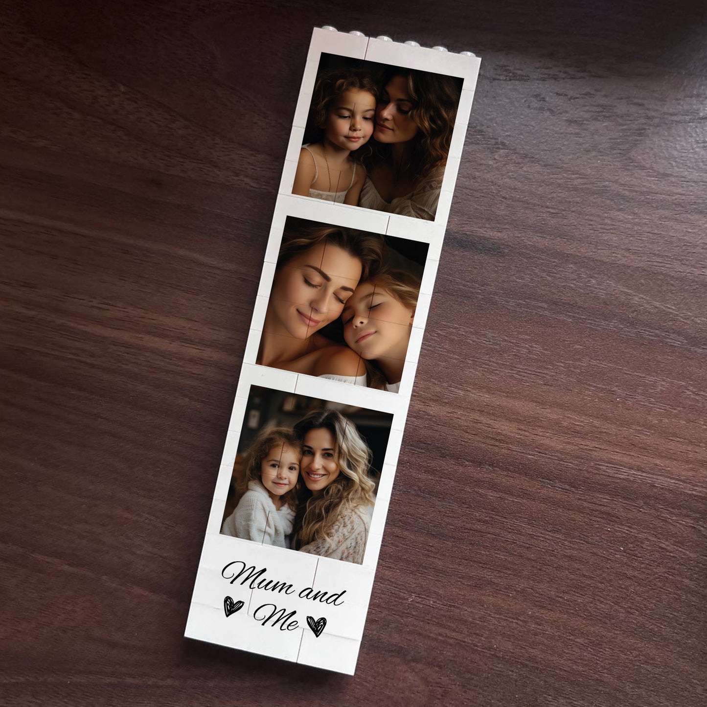Personalised Mum And Me Photo Block Mum Photo Collage Mother