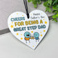 Cheers For Being A Great Step Dad Funny Fathers Day Gift