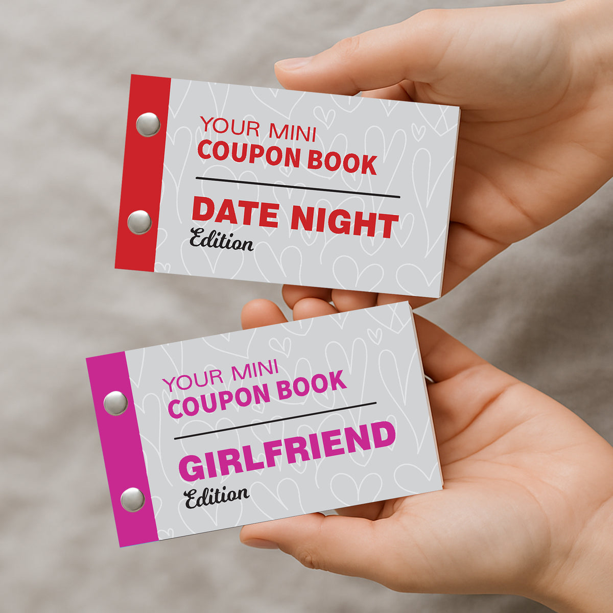Gift For Girlfriend Bundle of 2 Coupon Books Date Night