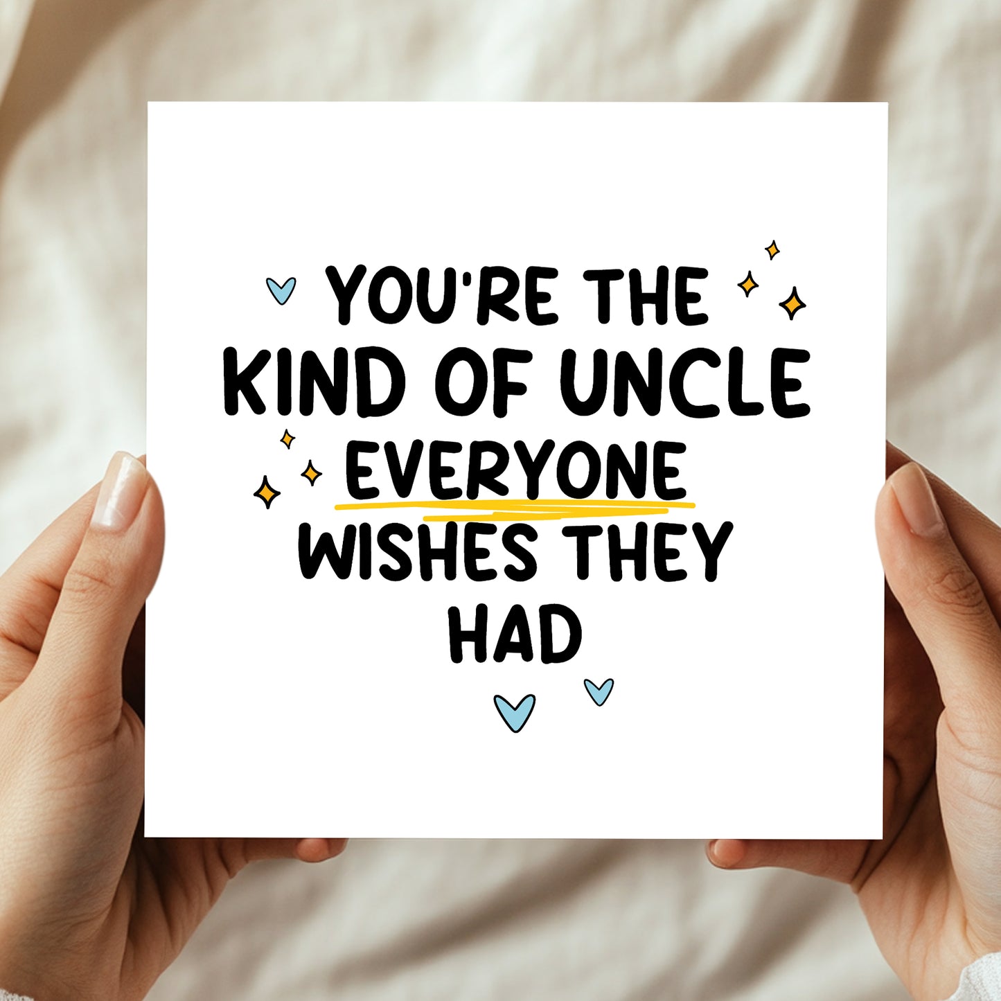 Thank You Card For Uncle Everyone Wishes They Had Card