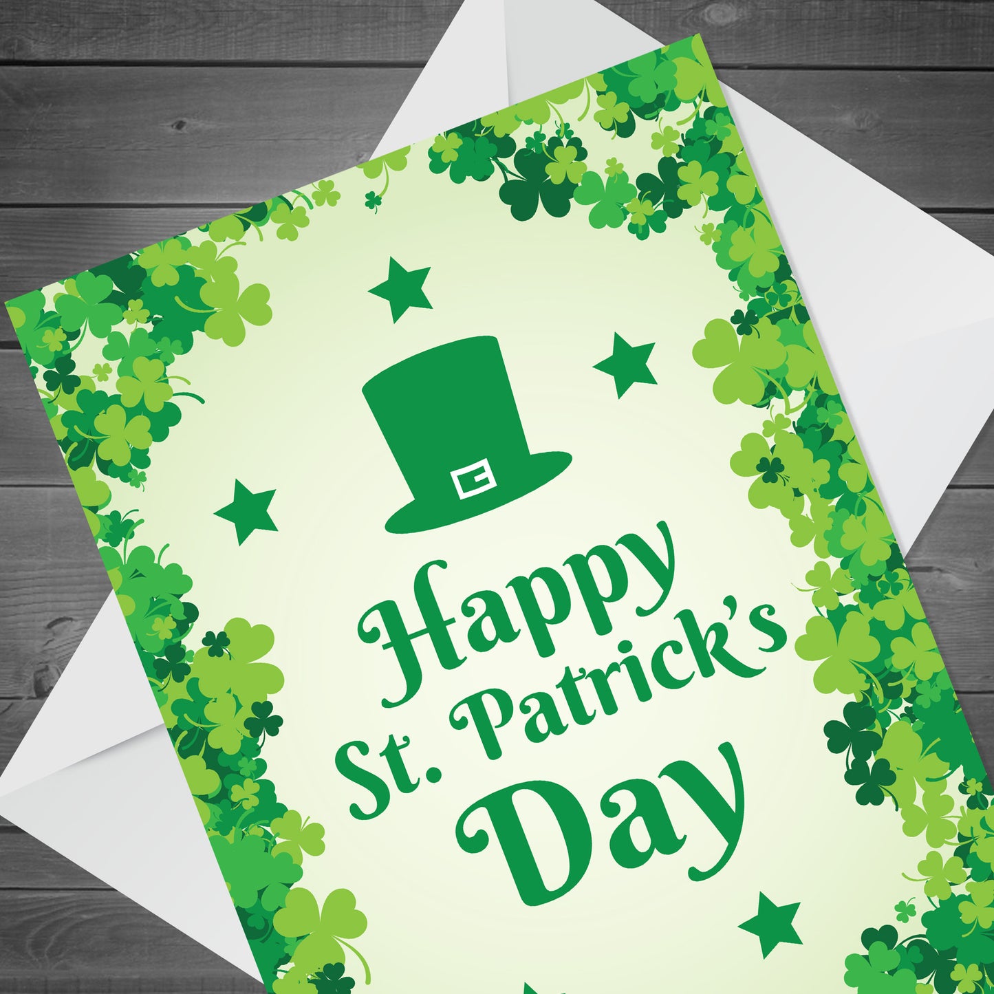Happy St Patricks Day Greetings Card Irish Day Card For Friends