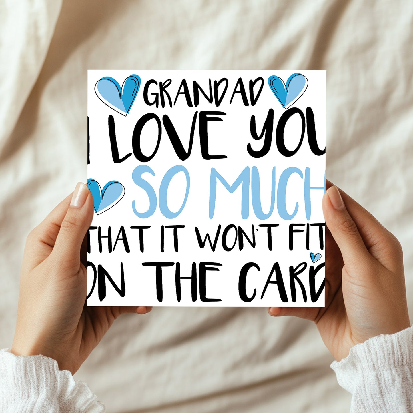 Card For Grandad Birthday With Envelope Included Fathers Day