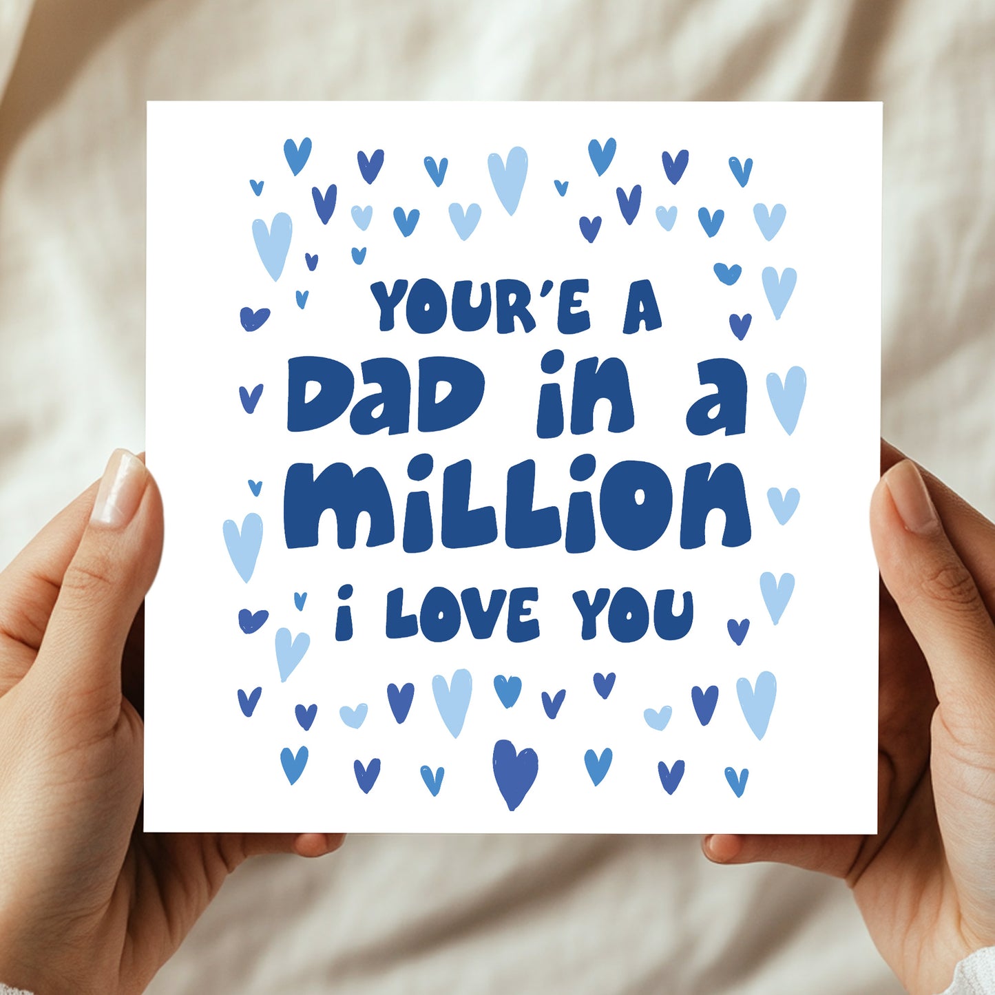 Card For Dad For Fathers Day DAD IN A MILLION Card With Envelope