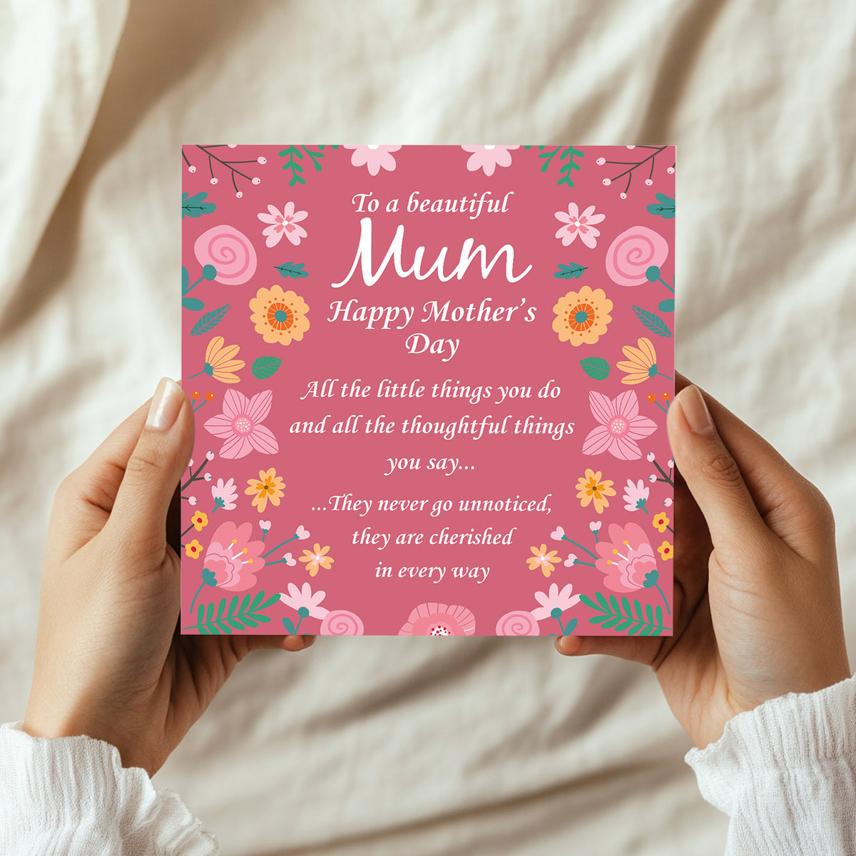 Mothers Day Card Poem Card For Mum Mother To A Beautiful Mum