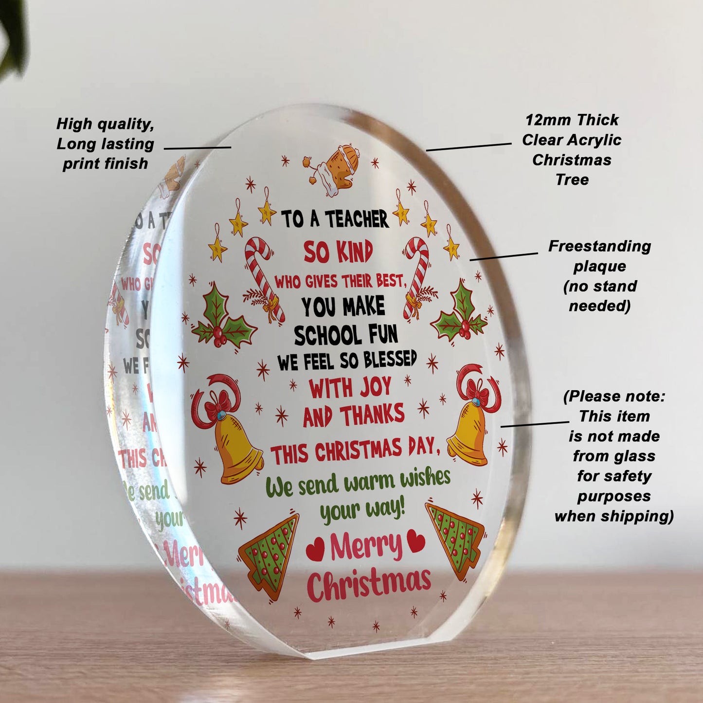 Thank You Gift For Christmas For Teacher Teaching Assistant