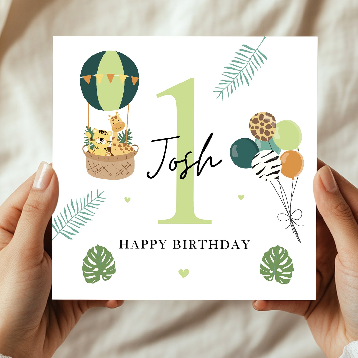 Personalised 1st Birthday Card Baby Boy First Birthday Card Boys