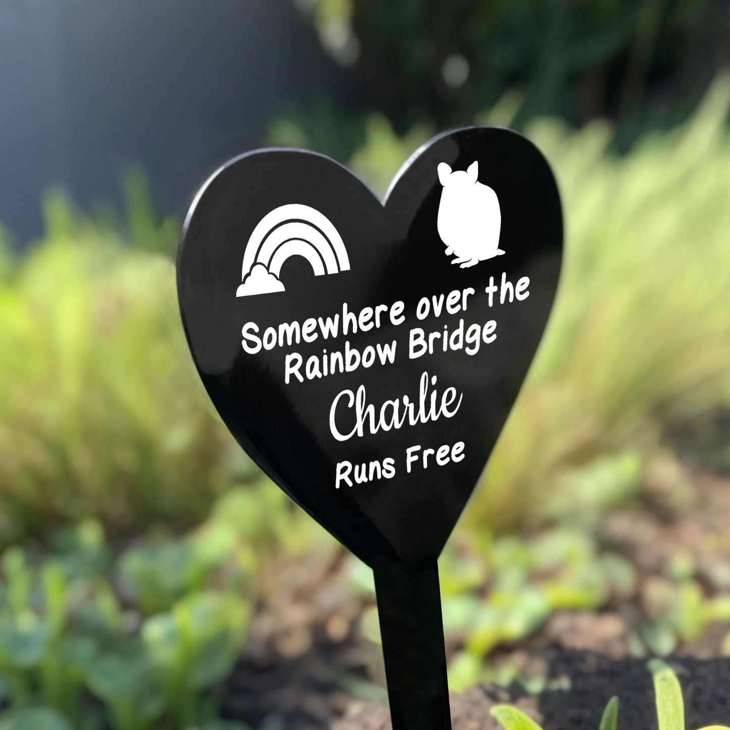 Personalised Gerbil Memorial Plaque Grave Stake Custom Pet Name