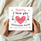 Mothers Day Card For Nanny With Envelope Card For Nanny