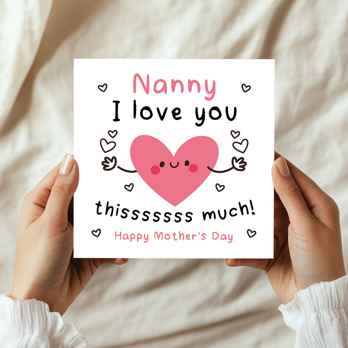 Mothers Day Card For Nanny With Envelope Card For Nanny