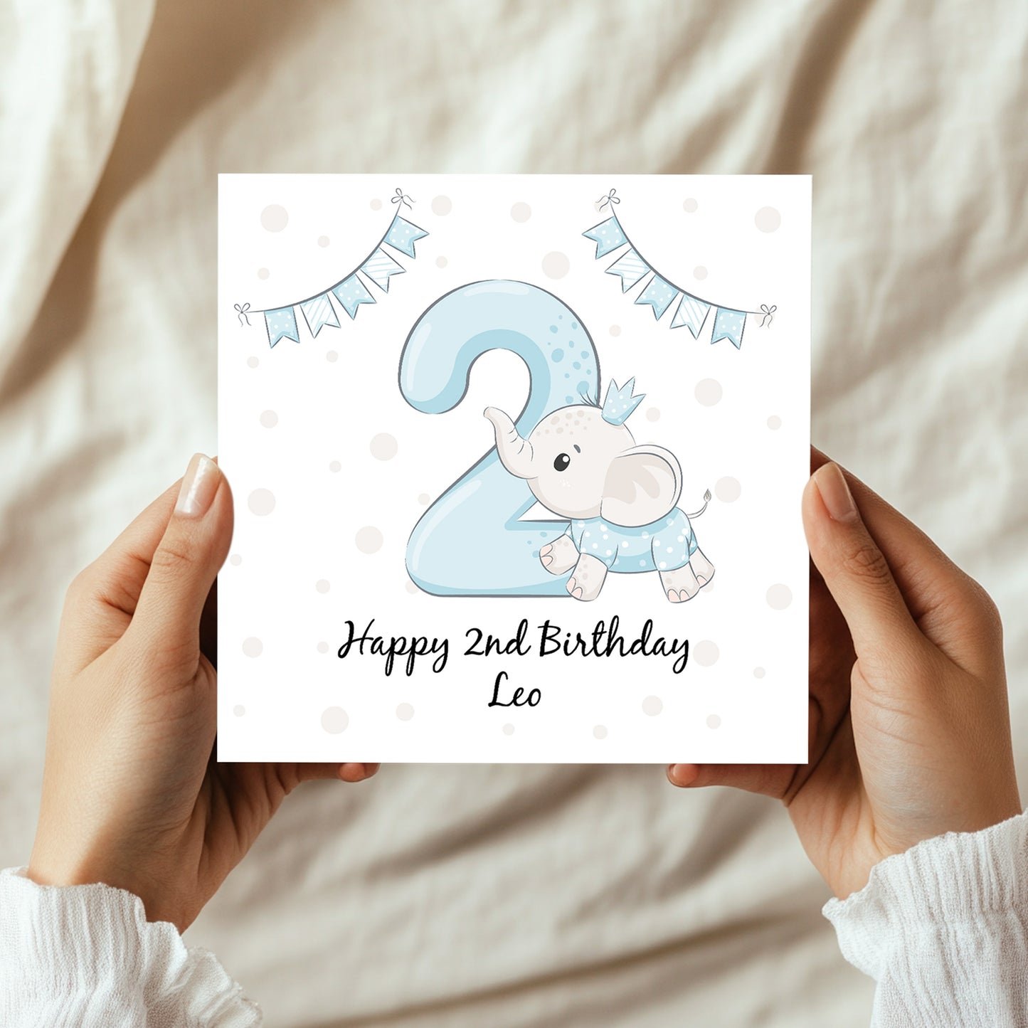 Personalised 2nd Birthday Card For Boy Son 2nd Birthday Card