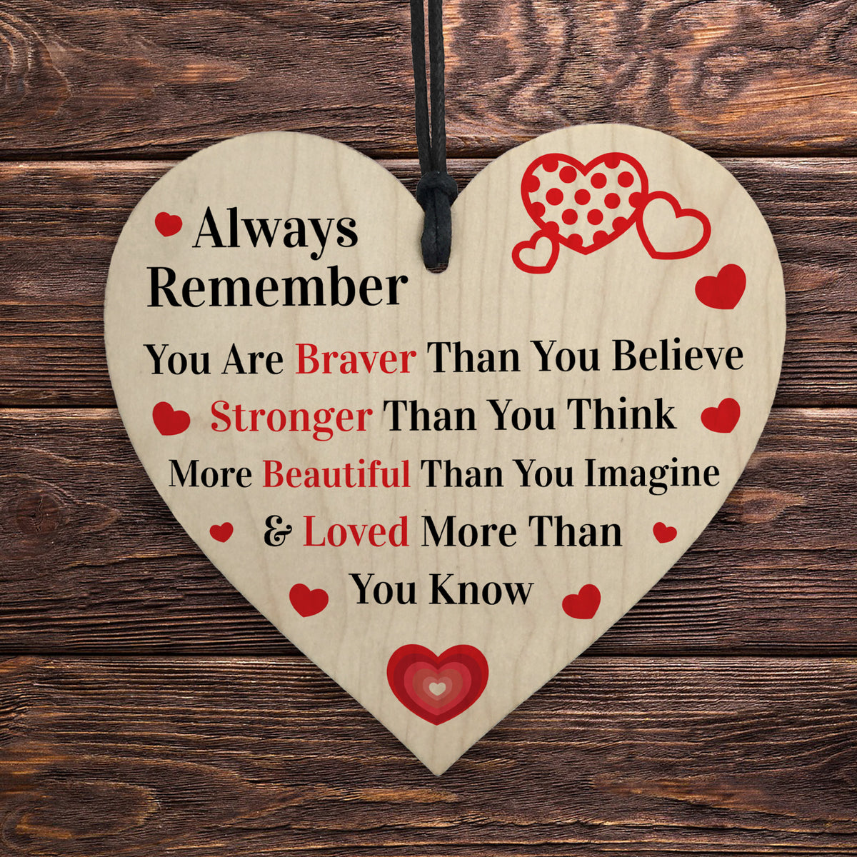 Friendship Gifts Wood Heart Friendship Gift for Her Inspiration