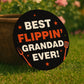 Fathers Day Gift For Grandad Best Flippin Grandad BBQ Sign