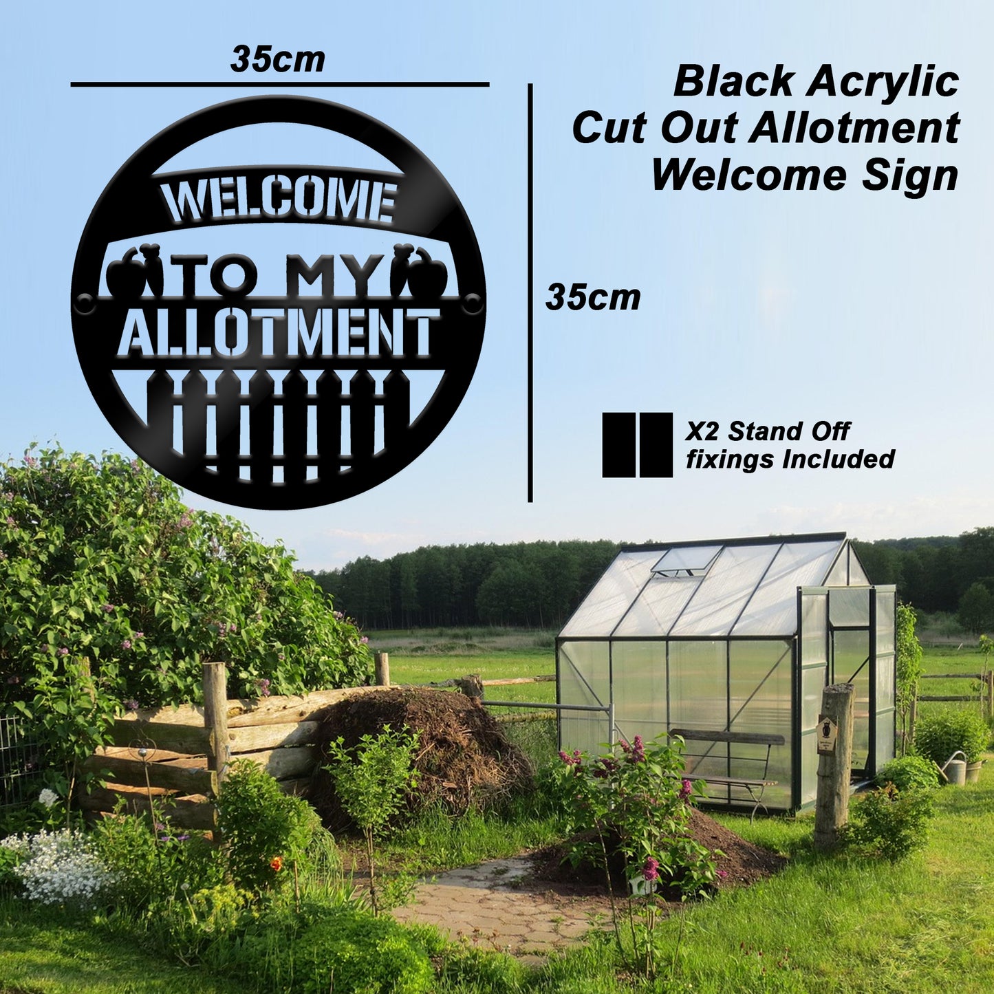Welcome To My Allotment Sign For Garden Shed Garage Wall Sign
