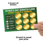 Father's Day Scratch Card Novelty Gift For Dad Gift For Him Men