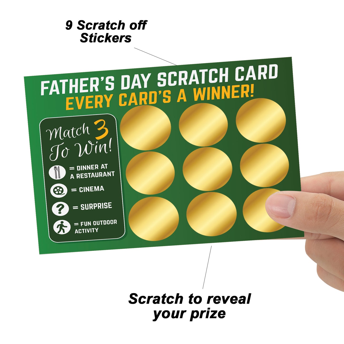Father's Day Scratch Card Novelty Gift For Dad Gift For Him Men