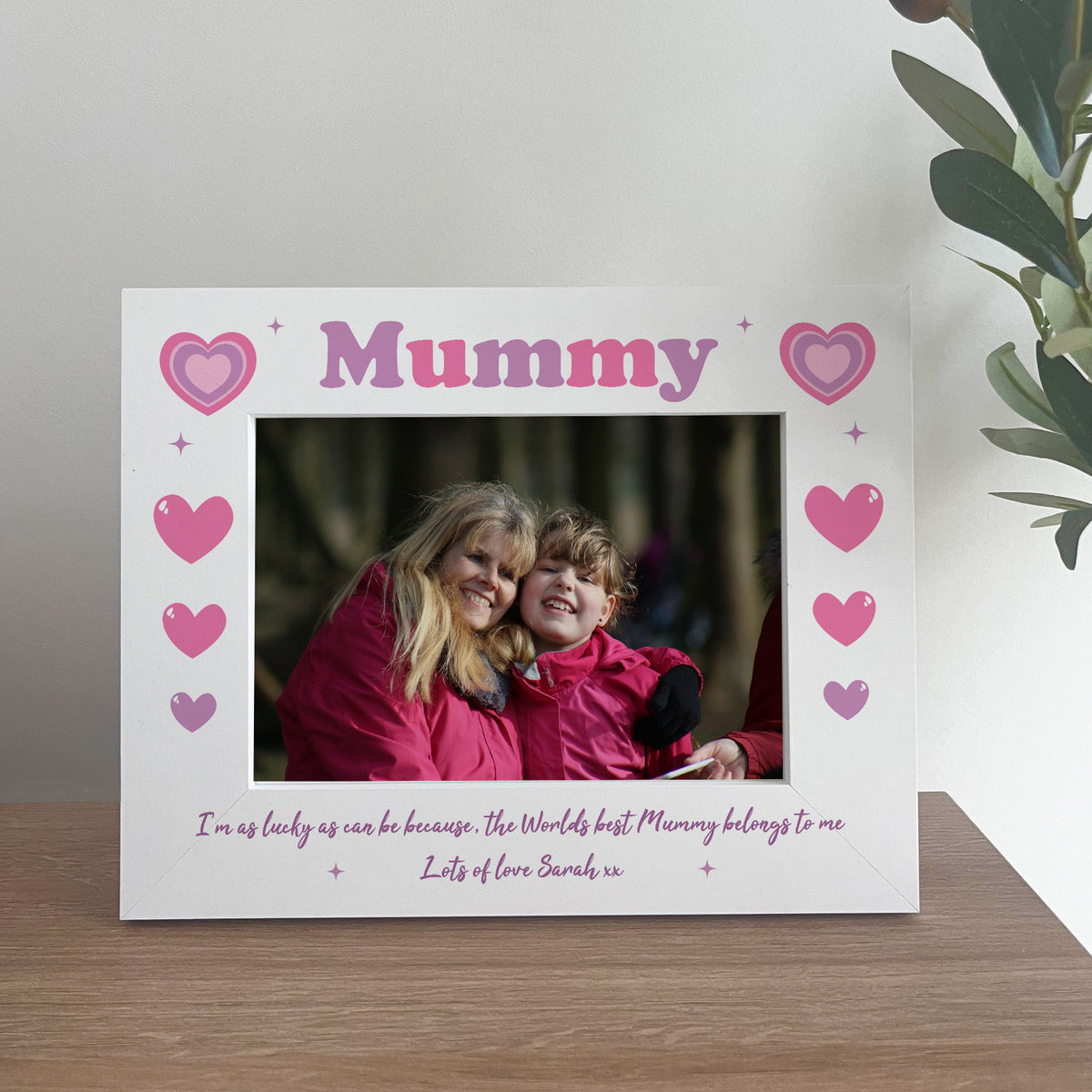 Mummy 7x5 White Frame Gift For Mum Mummy Gifts From Daughter