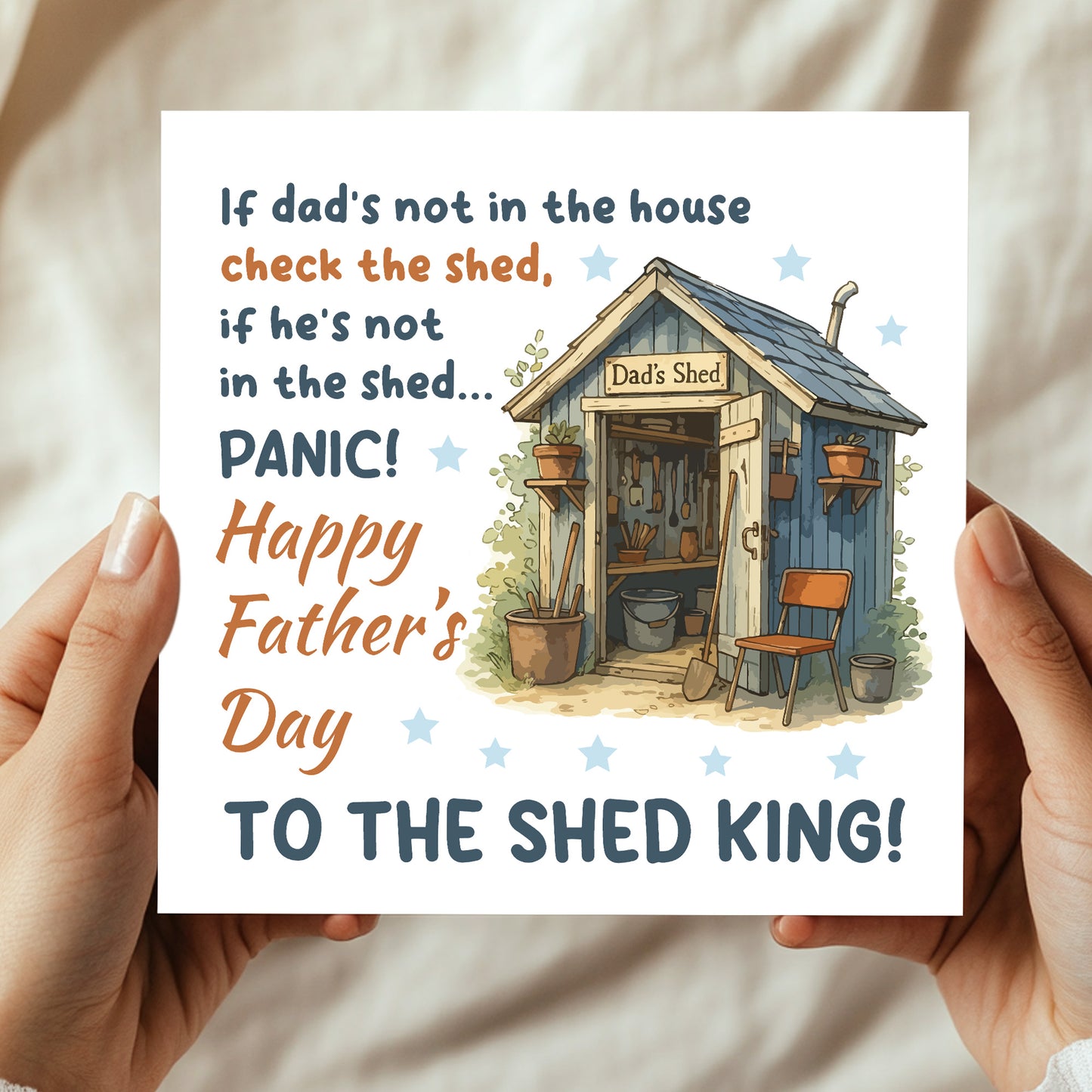 Funny Humour Fathers Day Card For Dad From Daughter Son Kids