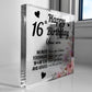 16th Birthday Acrylic Plaque 16th Birthday Gifts for Girls