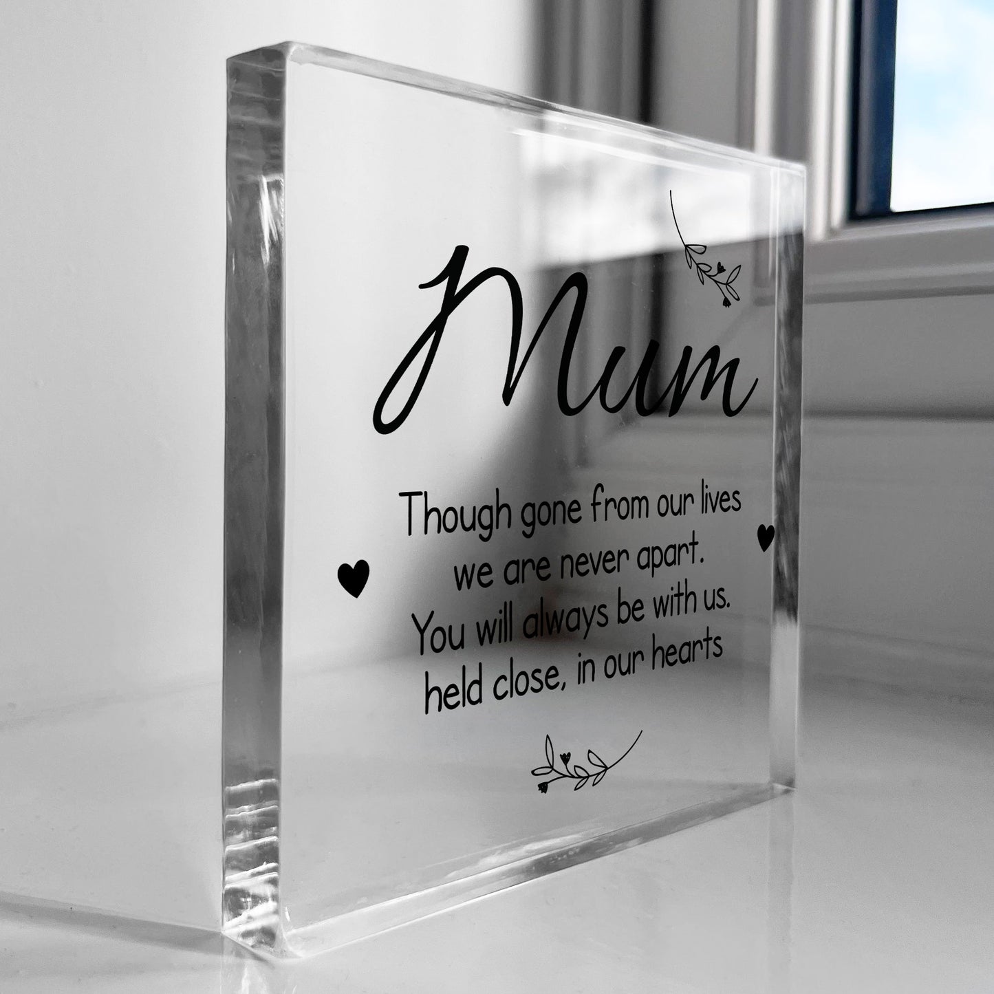 Memorial Plaque For Mum For Mothers Day Birthday In Memory Sign