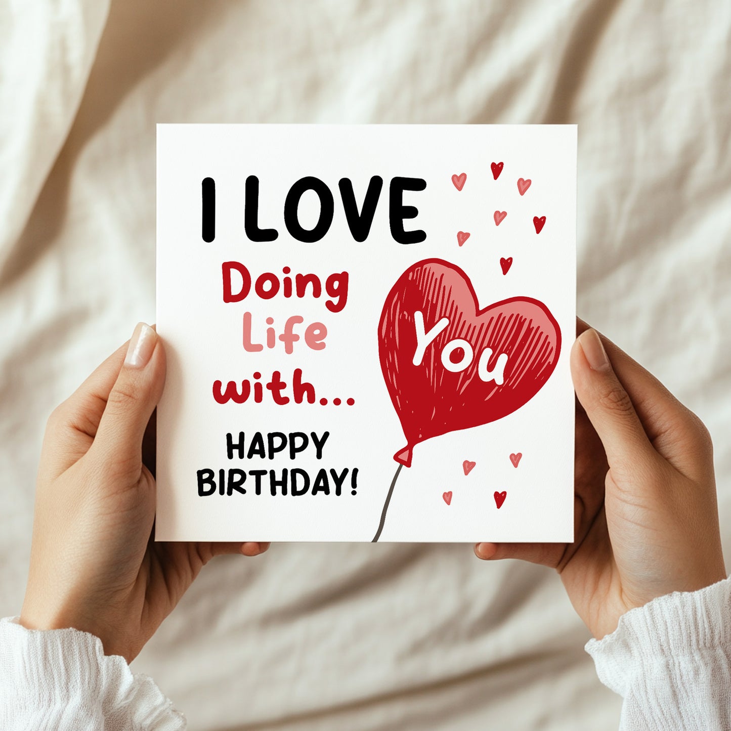 Birthday Card Love Doing Life With You Cute Birthday Card