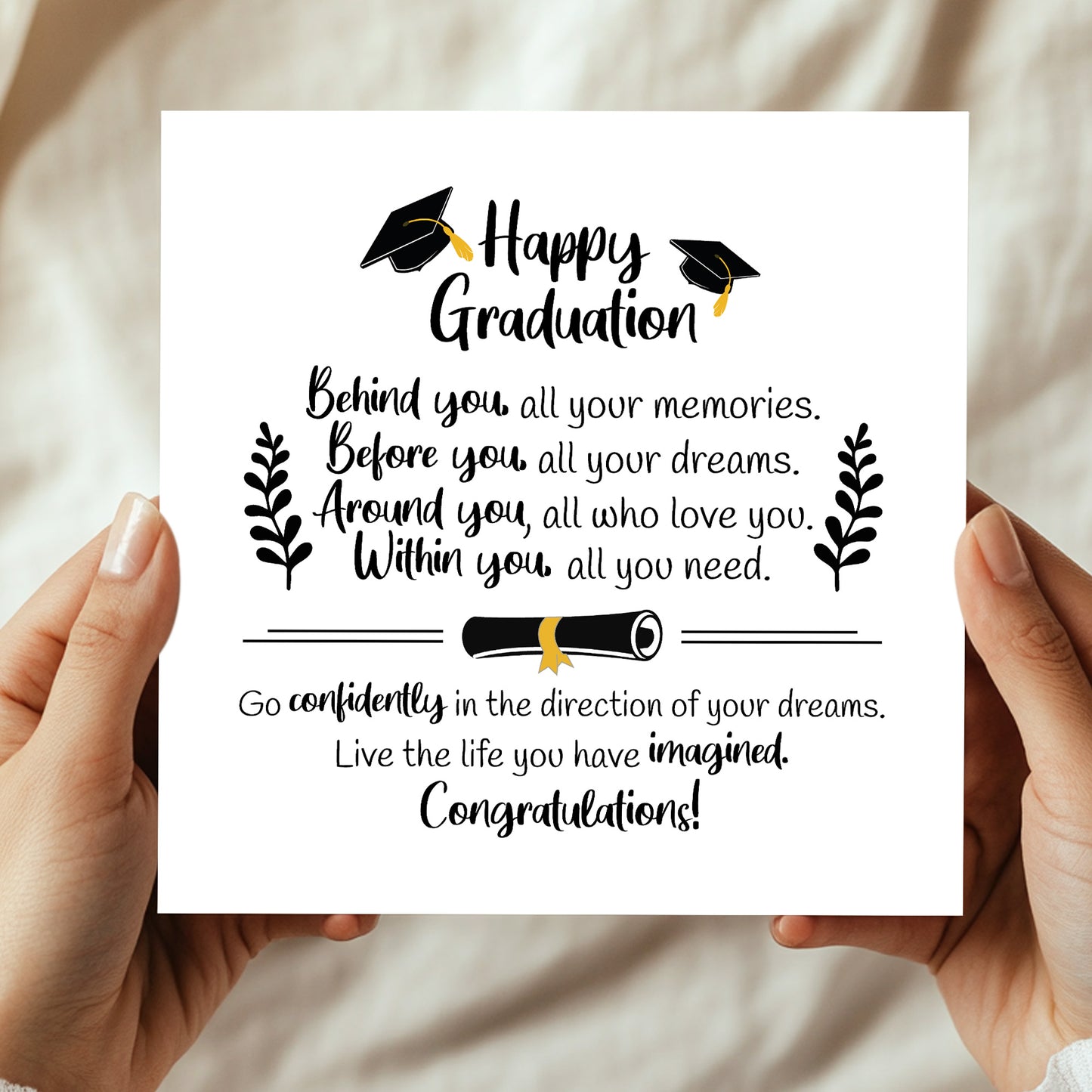 Happy Graduation Card For Daughter Son Grandson Granddaughter