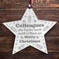 Colleague Christmas Gift Engraved Star Colleague Gift Funny Gift