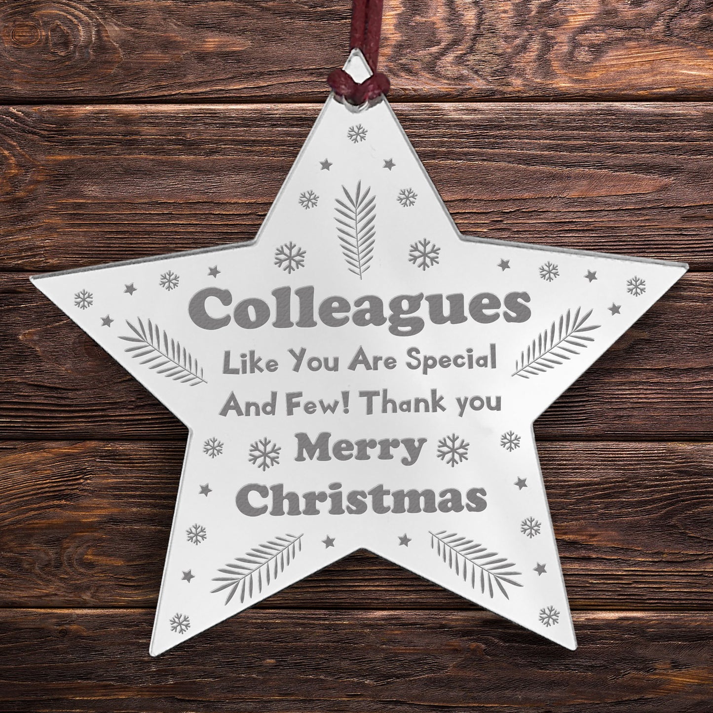 Colleague Christmas Gift Engraved Star Colleague Gift Funny Gift
