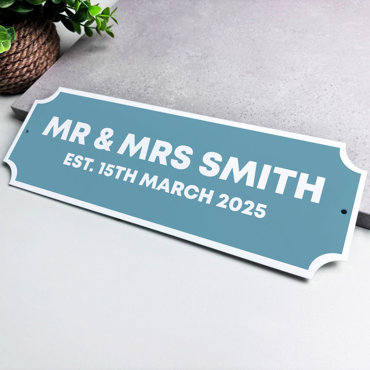 Personalised Street Sign Mr And Mrs Decoration Wedding Gift