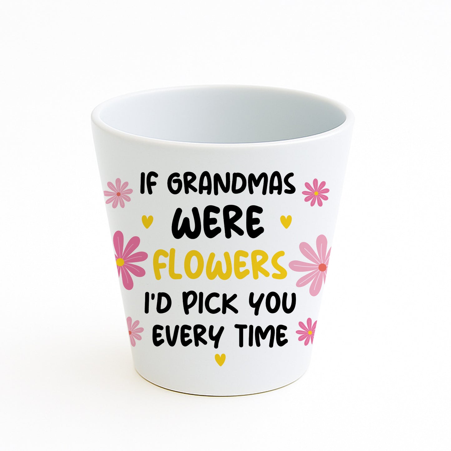 Gift For Grandma Birthday Christmas Card And Flower Pot