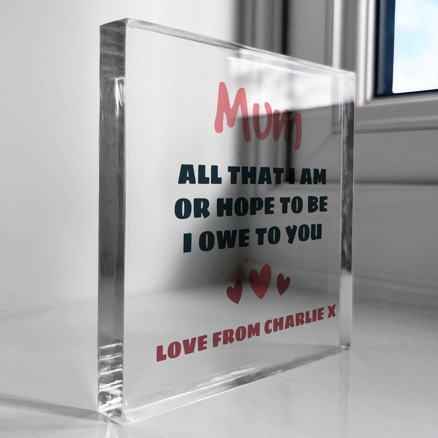 THANK YOU GIFT For Mum On Mothers Day Birthday Personalised