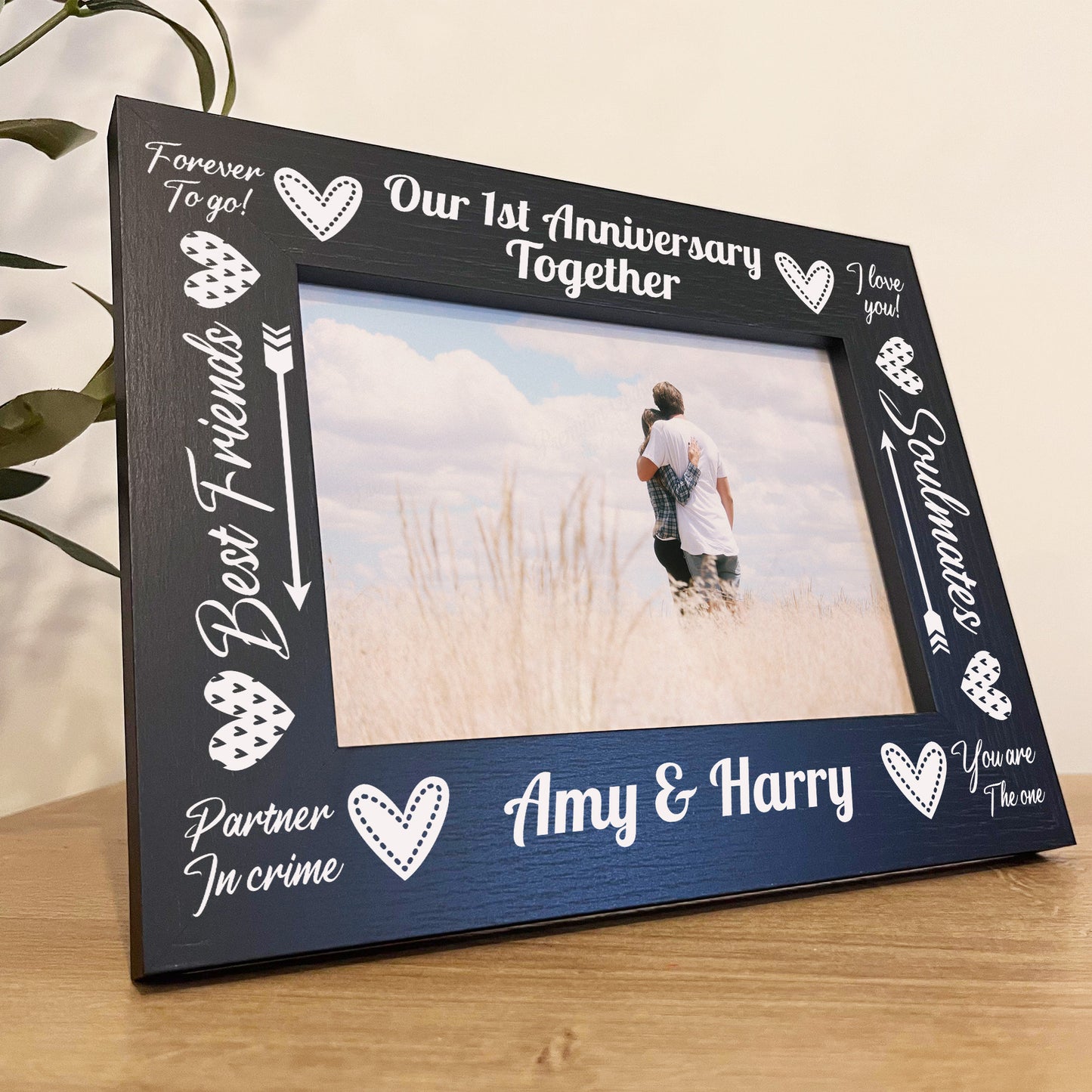 Our 1st First Anniversary Together 7x5 Frame Anniversary