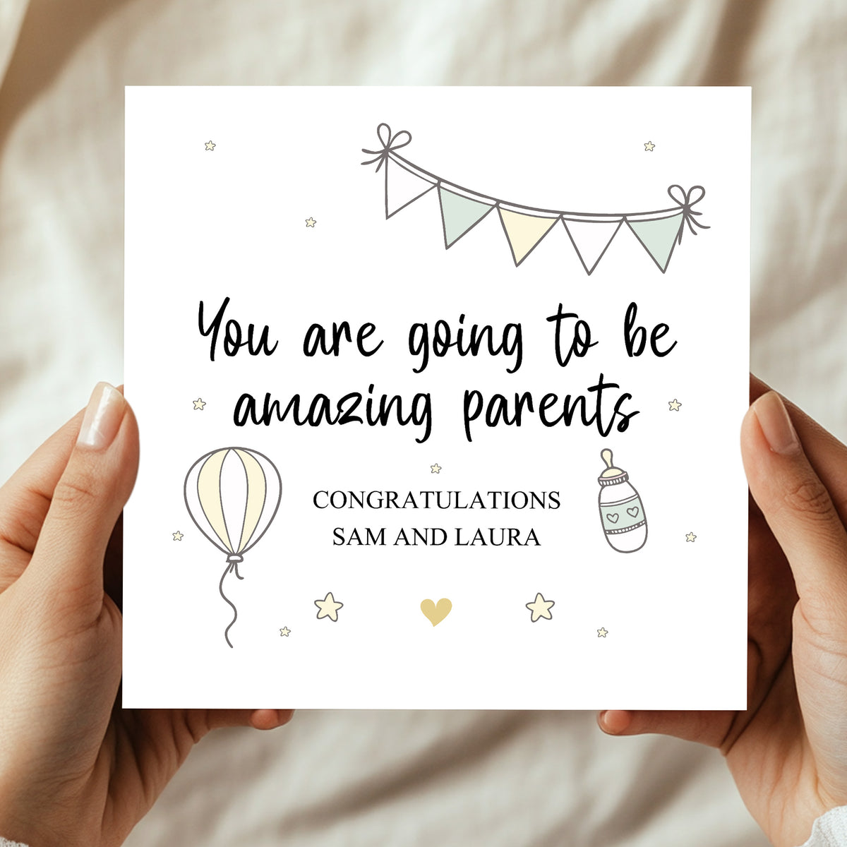 Personalised Pregnancy Card You Are Going To Be Amazing Parents