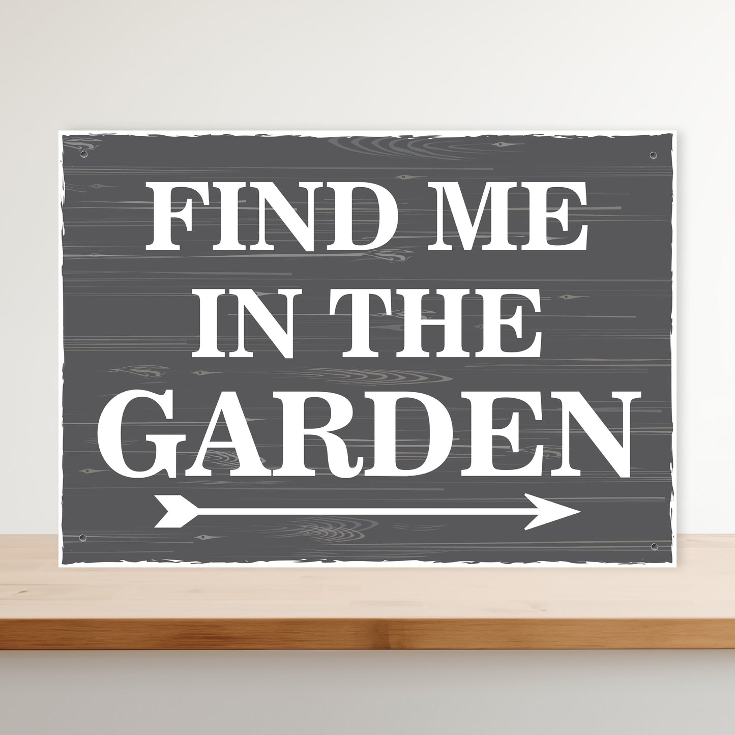 Garden Signs And Plaques FIND ME IN THE GARDEN SIGN Wall Sign