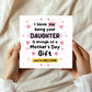 FUNNY Mothers Day Card For Mum Mothers Day Card From Daughter
