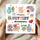 Funny 9th Anniversary Card Pottery Anniversary Cards For Husband