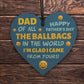 Novelty Fathers Day Joke Gift For Dad Funny Dad Gift Wood Heart