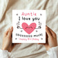 Birthday Card For Auntie With Envelope Birthday Auntie Card