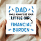 Funny Joke Card For Dad For Fathers Day From Daughter
