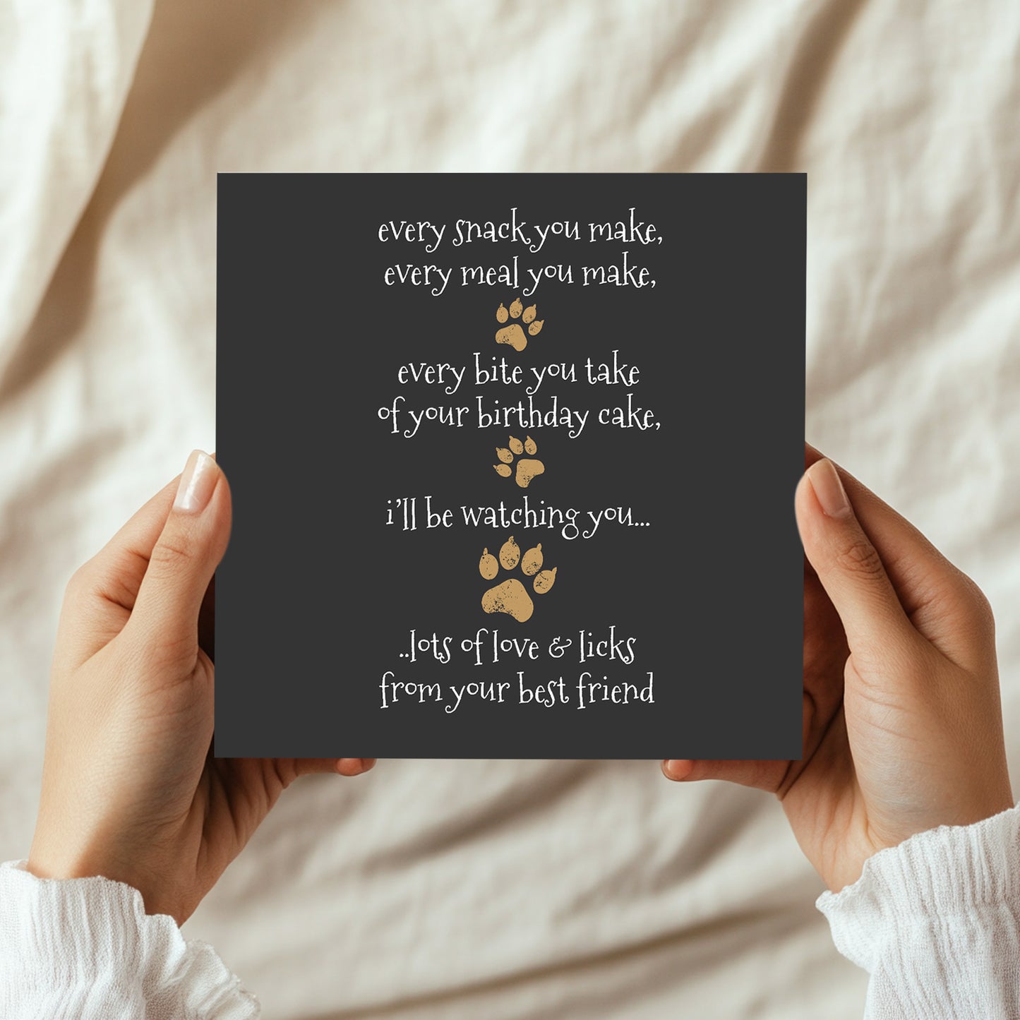 Funny Happy Birthday Card From The Dog Birthday Card For Mum Dad