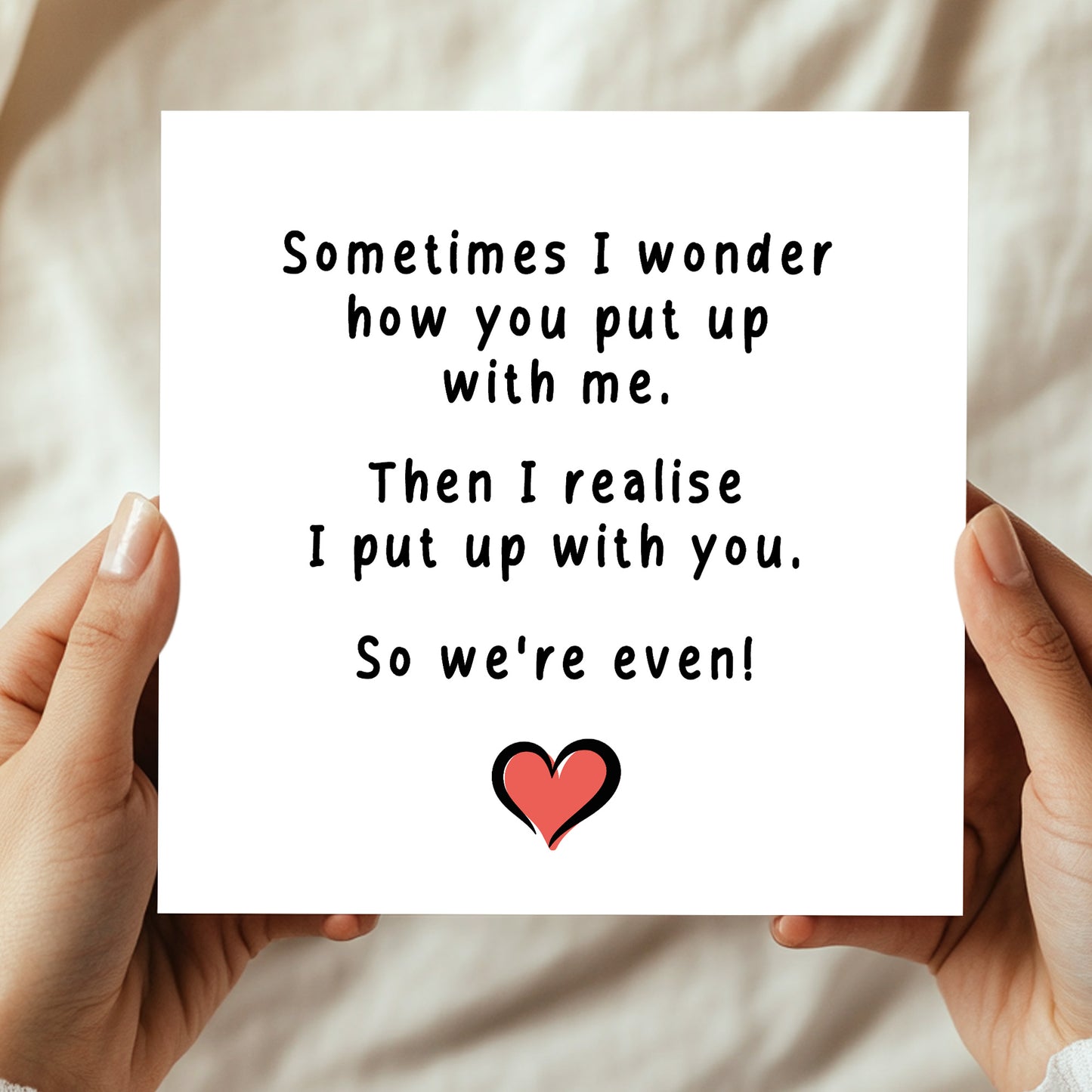 Funny Birthday Anniversary Card For Husband Wife Boyfriend