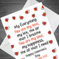 VALENTINES Day Card Husband Boyfriend Girlfriend Wife FIANCÉ