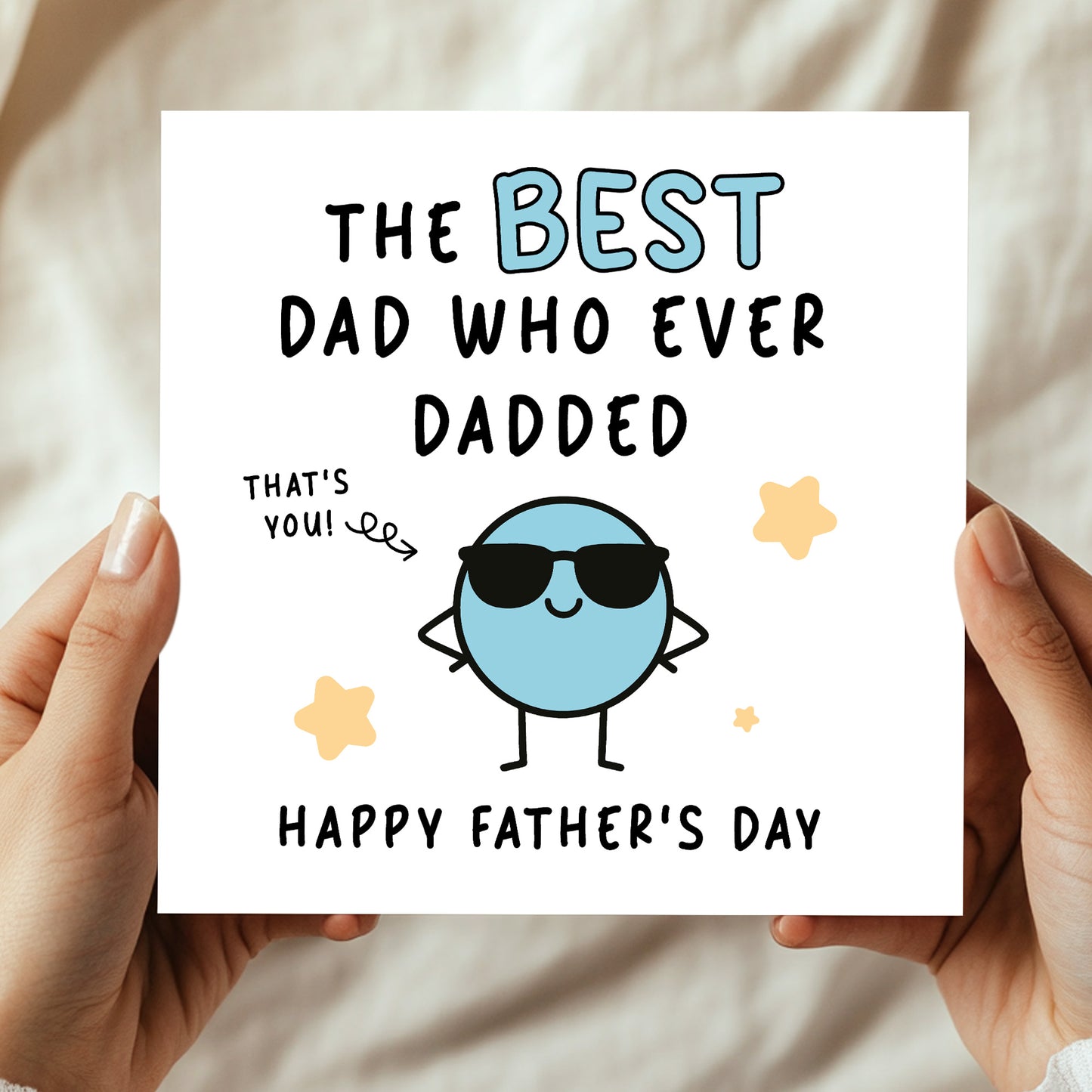 Father's Day Card Best Dad Novelty Card For Fathers Day