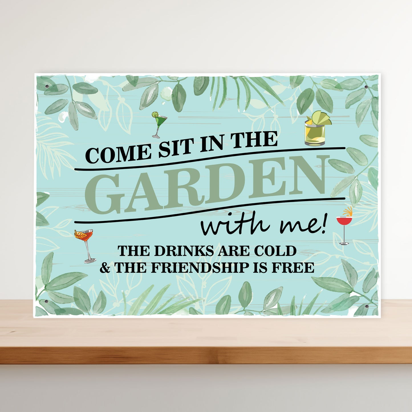 Garden Signs and Plaques for Outside Garden Signs Come Sit