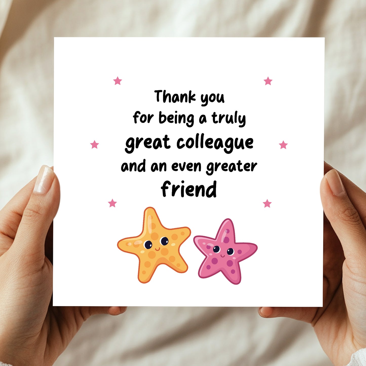 Colleague Card To Say Thank You Card For Great Colleague