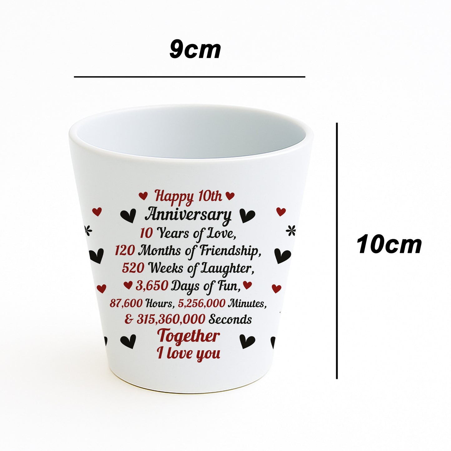 10th Anniversary Gifts For Wife Girlfriend Boyfriend Couple Gift