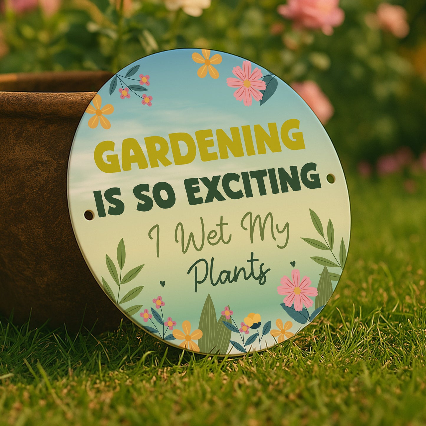 Gardening So Exciting Funny Novelty Garden Sign For Outside