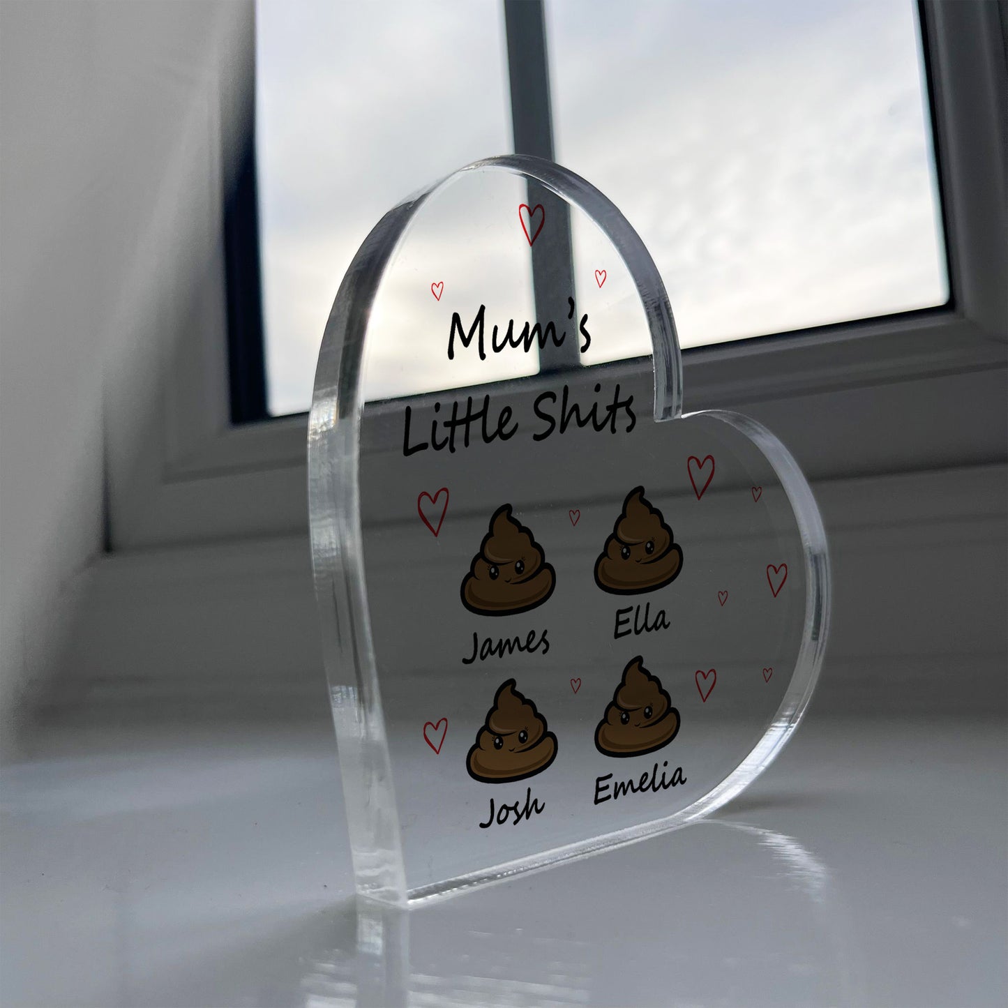 Mum Gift Personalised Birthday Gift For Mum Acrylic Heart Funny